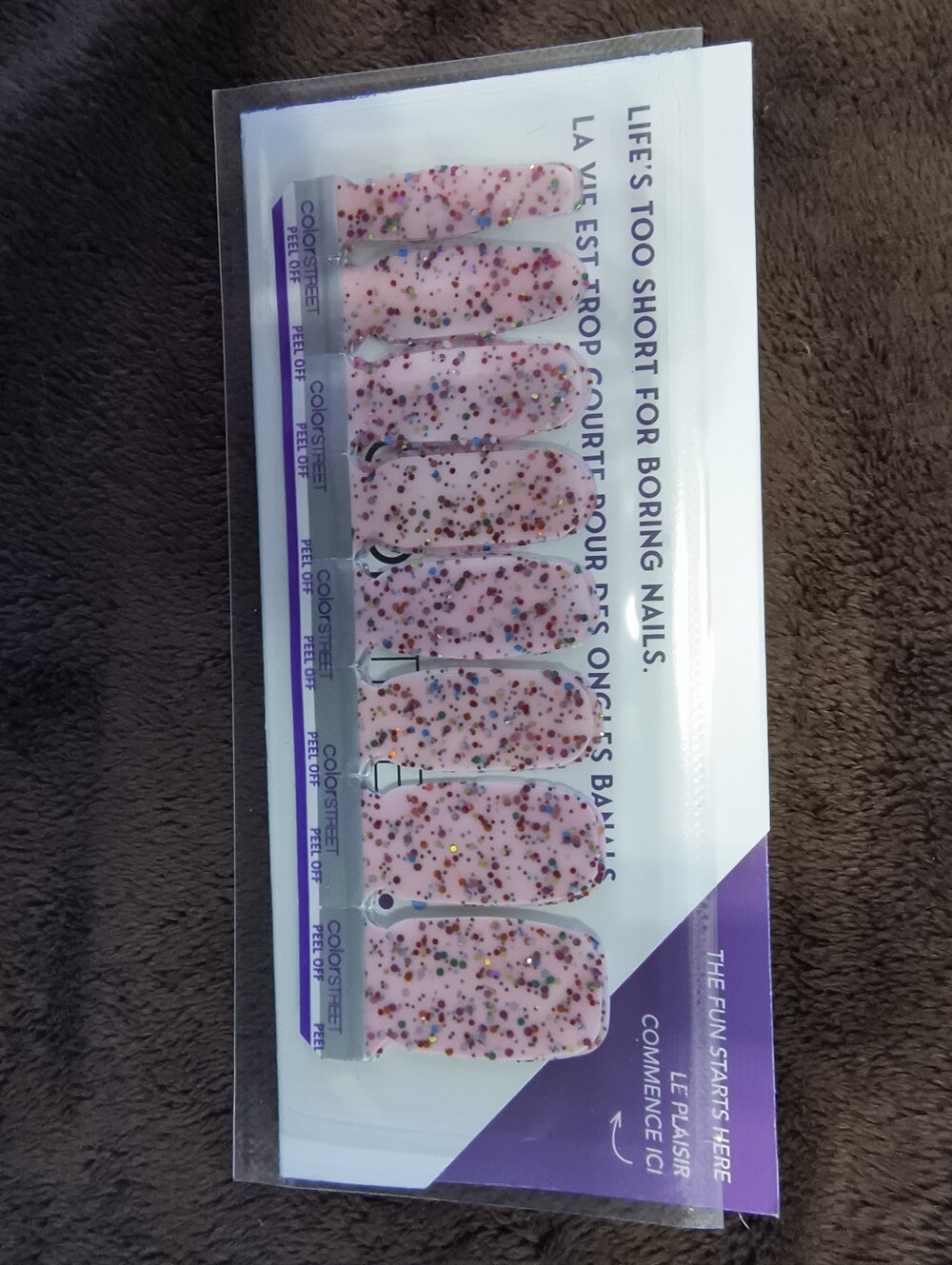 3 For $20 Color Street Color Play Colorful Caribbean Nail Strips
